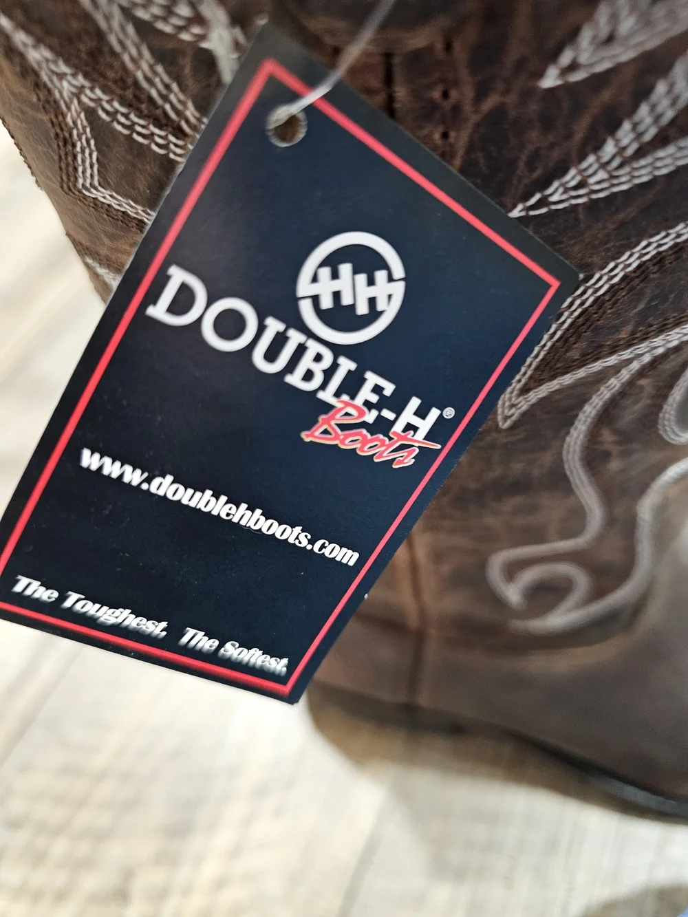 Double H 10.5 Western Work Boots Robert 3282 Brown 12" AG7 Mens NWT NEW Cowboy - Picture 12 of 16